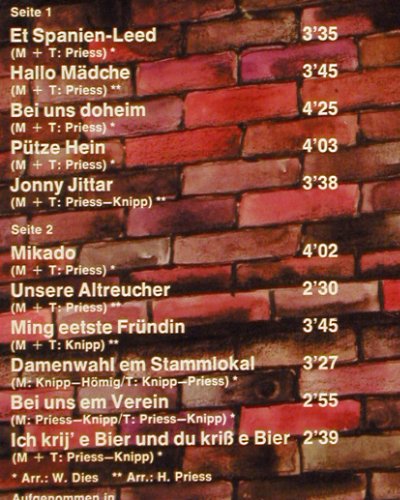 De Bl&auml;ck F&ouml;&ouml;ss: Bei uns Doheim, Foc, m-&sol;vg+, EMI (056-32 052), D, 1977 Typ: LP Best.-Nr.: Y1102 Preis: 4,00 Euro.