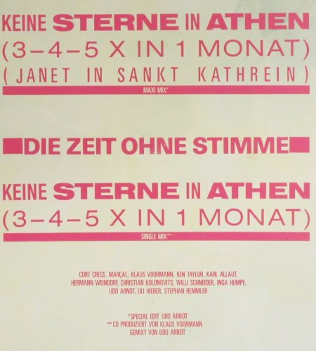 Remmler,Stephan: Keine Sterne In Athen*2+1, Mercury (888 121-1), D, 1986 Typ: 12" Best.-Nr.: Y1515 Preis: 3,00 Euro.