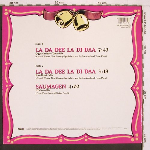 Hellmut & Hannelore: La Da Dee La Di Daa*2 / Saumagen, WEA(9031-75444-0), D, 1991 - 12inch - Y2053 - 3,00 Euro