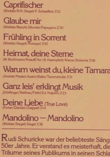 Schuricke,Rudi: Noch einmal mit Gef&uuml;hl, Polystar, ClubEd. (27 290-6), D Typ: LP Best.-Nr.: Y2694 Preis: 5,00 Euro.