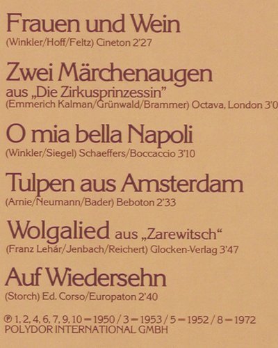 Schuricke,Rudi: Noch einmal mit Gef&uuml;hl, Polystar, ClubEd. (27 290-6), D Typ: LP Best.-Nr.: Y2694 Preis: 5,00 Euro.