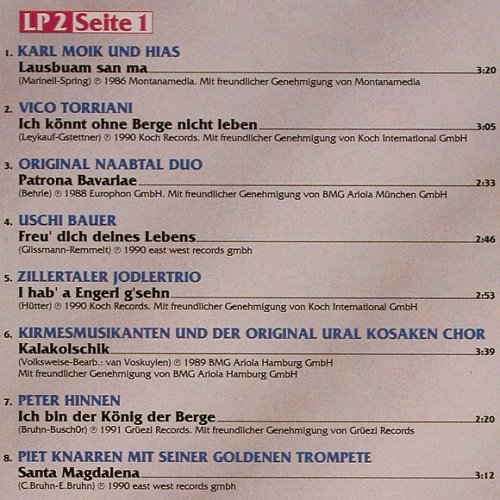 V.A.10 Jahre Musikantenstadl: Das festl.Jubil&auml;ums-Album, EastWest (9031-73851-1), D, 1991 Typ: 2LP Best.-Nr.: Y309 Preis: 7,50 Euro.