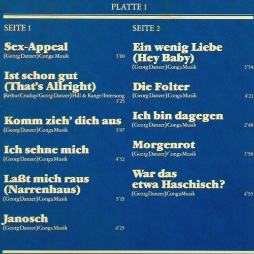 Danzer,Georg: Liederbuch, Foc, Polydor (2664 223), D, Ri, 1978 Typ: 2LP Best.-Nr.: Y520 Preis: 6,00 Euro.