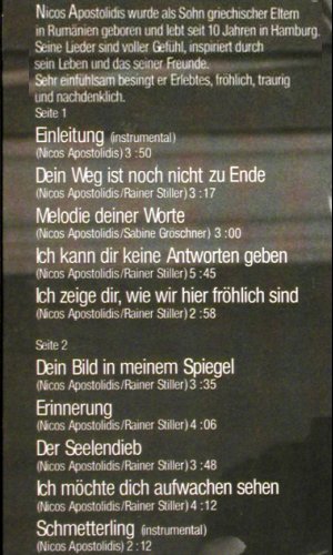 Apostolidis,Nicos: Spiegel der Erinnerung, Telefunken(6.24429 AS), D, 1980 - LP - Y953 - 6,00 Euro