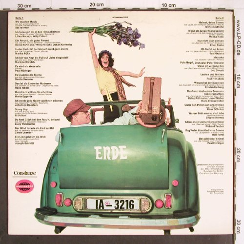 V.A.Als die Bilder singen Lernten: Ilse Werner... Paul H&ouml;rbiger, 27Tr., Somerset (683), D Typ: LP Best.-Nr.: Y9924 Preis: 5,00 Euro.