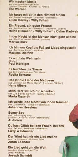 V.A.Als die Bilder singen Lernten: Ilse Werner... Paul H&ouml;rbiger, 27Tr., Somerset (683), D Typ: LP Best.-Nr.: Y9924 Preis: 5,00 Euro.