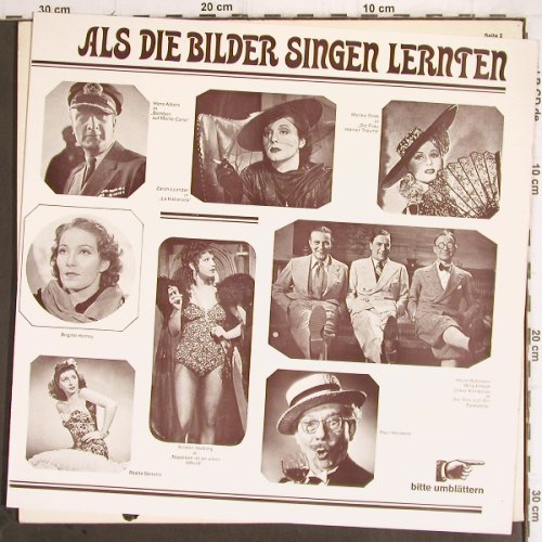 V.A.Als die Bilder singen Lernten: Ilse Werner... Paul H&ouml;rbiger, 27Tr., Somerset (683), D Typ: LP Best.-Nr.: Y9924 Preis: 5,00 Euro.