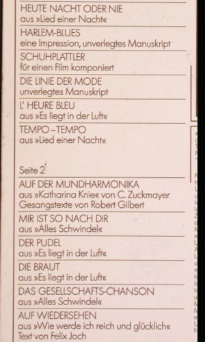 Lion,Margo & Mischa Spoliansky: Es liegt in der Luft (Live), Berliner Festspiele GmbH (A-3538), D, 1977 Typ: LP Best.-Nr.: V2565 Preis: 9,00 Euro