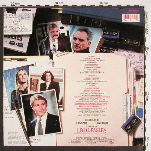 Legal Eagles: Music from, by Elmer Bernstein, MCA (MCA-6172), US, 1986 Typ: LP Best.-Nr.: V2594 Preis: 5,00 Euro