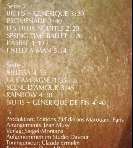 Bilitis: Original Filmmusik, incl. Fotos, WB (WB 56 412 U), D, 1977 Typ: LP Best.-Nr.: V2611 Preis: 7,50 Euro