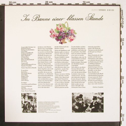 V.A.Im Banne einer blassen Stunde: Gesang Gisela May, Fred Düren, Litera (8 65 153), DDR, 1986 Typ: LP Best.-Nr.: V2632 Preis: 7,50 Euro