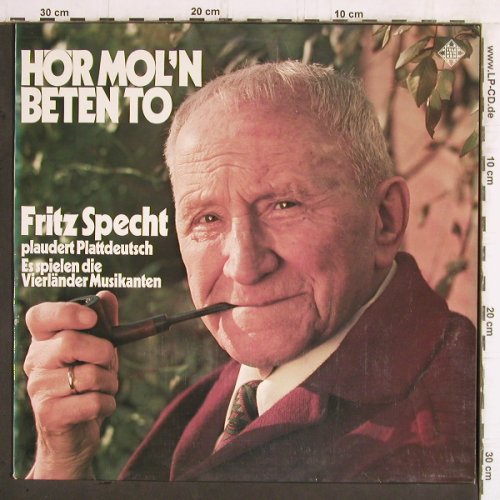 Specht,Fritz: Hor Mol'n Beten To, Telefunken (6.22152 AF), D, 1975 Typ: LP Best.-Nr.: V2707 Preis: 9,00 Euro