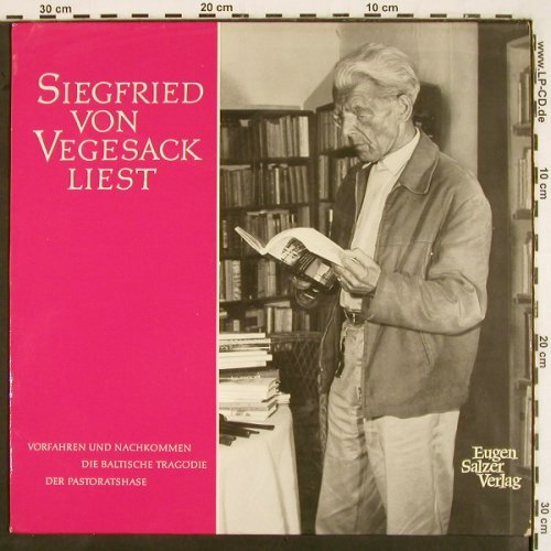 von Vegesack,Siegfried: liest Die Handschuhe des Kaisers..., Eugen Salzer Verlag (3 A/771), D, Mono, 1962 Typ: LP Best.-Nr.: V2733 Preis: 9,00 Euro