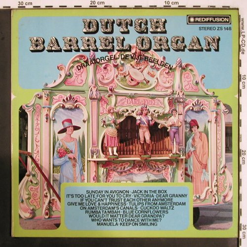 Dutch Barrel Organ: Draaiorgel De Vijf Beelden, Rediffusion (ZS 148), UK, 1973 Typ: LP Best.-Nr.: V2743 Preis: 6,00 Euro
