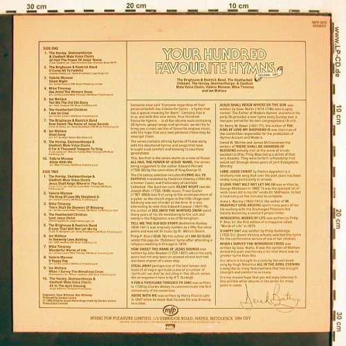 V.A.Your Hundred Favourite Hymns V1: Honley,Skelmanthorpe...V.Monese, MFP, Darek Batey (MFP 5572), UK, 1982 Typ: LP Best.-Nr.: V2744 Preis: 5,00 Euro