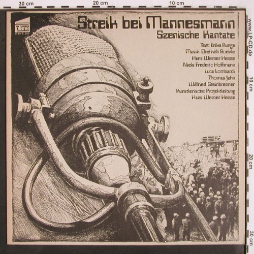 Streik bei Mannesmann: Szenische Kantate, Pläne (S 30 E 100), D, 1975 Typ: LP Best.-Nr.: V2861 Preis: 15,00 Euro