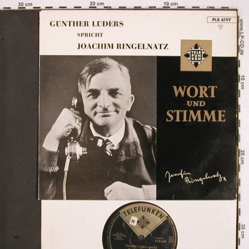 Lüders,Günther: spricht Joachim Ringelnatz (1955), Telefunken (PLB 6197), D, m-/m- Typ: 10" Best.-Nr.: V2871 Preis: 9,00 Euro
