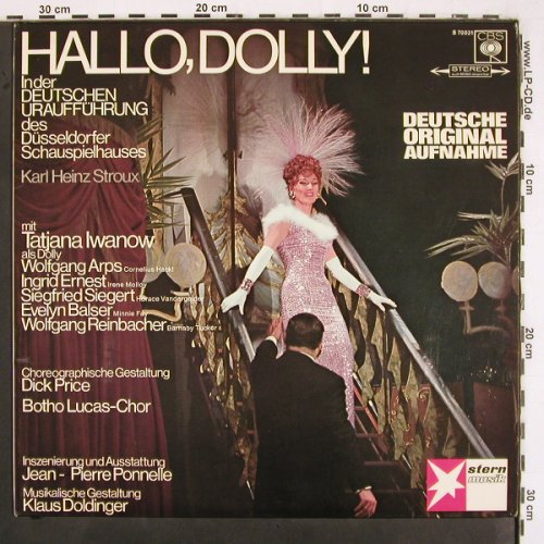 Hallo,Dolly!: Deutsche Orignal Aufnahme, CBS Stern Musik (S 70031), D, 1966 Typ: LP Best.-Nr.: V2899 Preis: 12,50 Euro