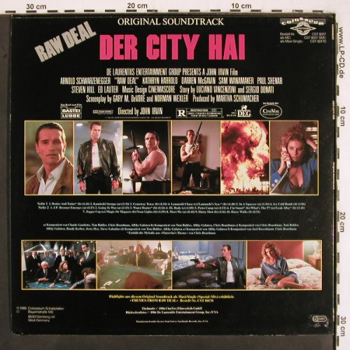 Der City Hai / Raw Deal: Original Soundtrack, Colosseum (CST 8017), D, 1986 Typ: LP Best.-Nr.: V2902 Preis: 14,00 Euro