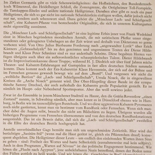 Münchner Lach-u.Schießgesellschaft: Warten auf Niveau, vg-/m-, Bertelsmann (53 144), D, 1959 Typ: 10" Best.-Nr.: V2940 Preis: 9,00 Euro