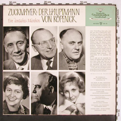 Zuckmayer,Carl: Der Hauptmann von Köpenick,R.Platte, D.Gr. (44 008), D, vg+/vg+, 1962 Typ: LP Best.-Nr.: V2944 Preis: 7,50 Euro