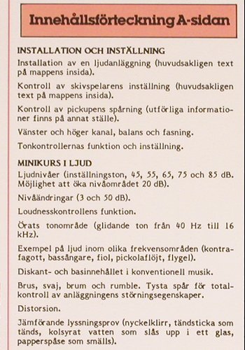 Testskiva 2 -Bättre ljud-Testplatte: Testskivan för alla som har stereo., Svenka HiFi Institut(76.23 678-01-2), S, Foc, 1977 - LP - V4480 - 7,50 Euro