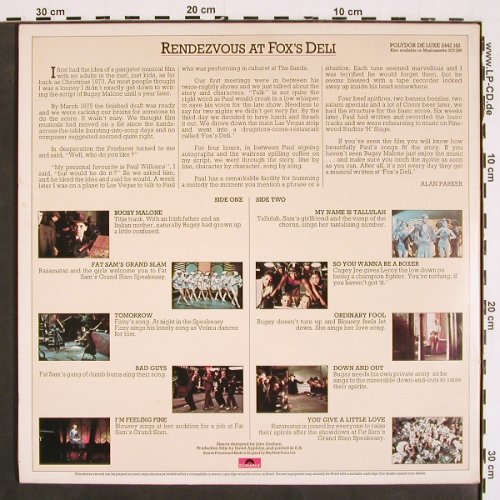 Bugsy Malone: Original Soundtrack, Foc, Polydor de Luxe (2442 142), UK, 1976 Typ: LP Best.-Nr.: V4562 Preis: 7,50 Euro