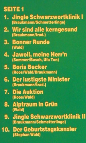 Wald,Stephan: Schwarzwortklinik, m-/vg+, Pläne (730 024), D, 1985 Typ: LP Best.-Nr.: V5114 Preis: 5,00 Euro