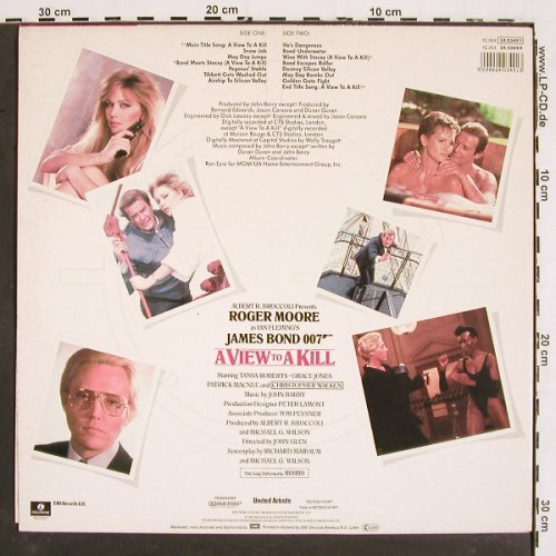 James Bond: A View to a Kill, Parlophone (24 03491), D, 1985 Typ: LP Best.-Nr.: V5163 Preis: 5,00 Euro