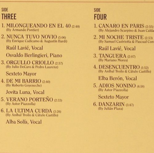 Tango Argentino: Orig.Cast,by Sergovia+Orezzoli, Foc, Atlantic (781 636-1), D, 1986 Typ: 2LP Best.-Nr.: V5231 Preis: 12,50 Euro
