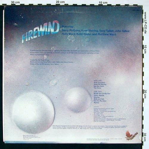 Firewind: A Contemporary Dramatic Musical, Sparrow (SPR-1004), US, 1976 Typ: LP Best.-Nr.: V5259 Preis: 5,00 Euro