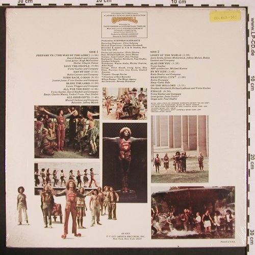 Godspell: Original Soundtrack, FS-New, sealed, Arista (AB 4005), US, 1973 Typ: LP Best.-Nr.: V5292 Preis: 7,50 Euro