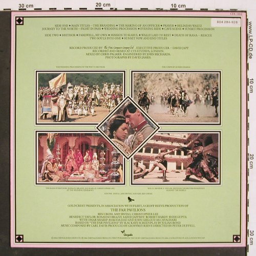 Far Pavillions (The): Music From by Carl Davis, Chrysalis (CDL 1464), UK, 1984 Typ: LP Best.-Nr.: V5349 Preis: 7,50 Euro