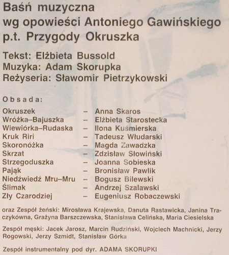 Okruszek w krainie basni: Antoniego Gawinskiego, Foc, Muza (2419-20), PL, 1986 Typ: 2LP Best.-Nr.: V5357 Preis: 7,50 Euro