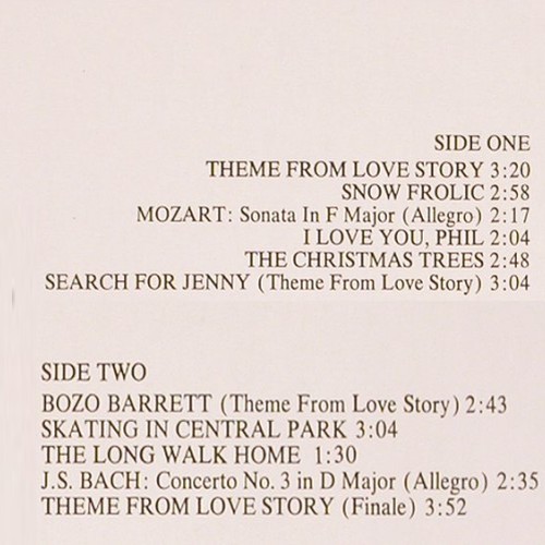 Love Story: Music From, ABC (27 343 XOT), D, 1970 Typ: LP Best.-Nr.: V5390 Preis: 6,00 Euro