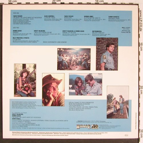 Night Lights Went Out In Georgia: Original Soundtr., Mirage (MIR K 50 827), D, 1981 Typ: LP Best.-Nr.: V5481 Preis: 5,00 Euro