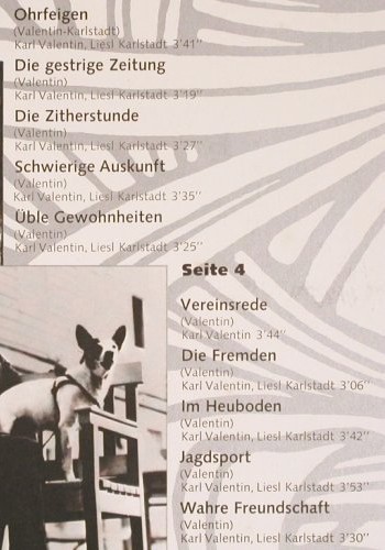 Valentin,Karl: Das Gr.Erinnerungs-Album 1.Folge, Telefunken, m-/vg+ (TS 3140/1-2), D Foc Typ: 2LP Best.-Nr.: V5761 Preis: 6,00 Euro