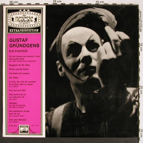 Gründgens,Gustaf: Ein Porträt, m-/vg+, Electrola (83 566), D Typ: LP Best.-Nr.: V5786 Preis: 5,00 Euro