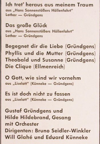 Gründgens,Gustaf: Ein Porträt, m-/vg+, Electrola (83 566), D Typ: LP Best.-Nr.: V5786 Preis: 5,00 Euro
