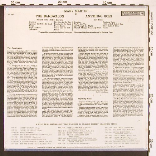 Martin,Mary: The Bandwagon/Anything goes, FS-New, Columbia (AML4751), US, sealed, 1973 Typ: LP Best.-Nr.: V5874 Preis: 9,00 Euro