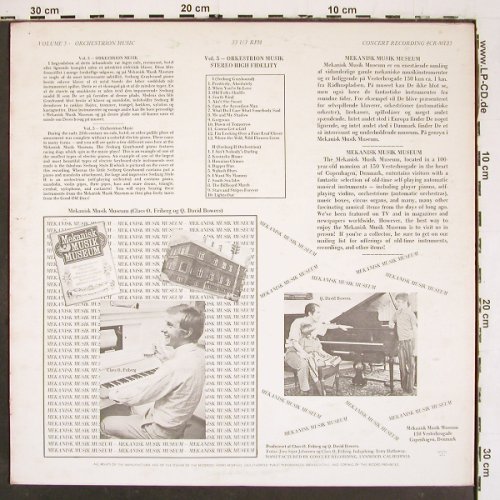 V.A.Mekanisk Musik Museum Vol.5: Copenhagen, Orkestrion. Seeburg H.., Concert Records (CR-M135), US Typ: LP Best.-Nr.: V6026 Preis: 9,00 Euro