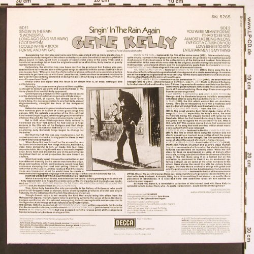 Kelly,Gene: Singin'In The Rain Again, Decca (SLK 5265), UK, 1977 Typ: LP Best.-Nr.: V6050 Preis: 6,00 Euro