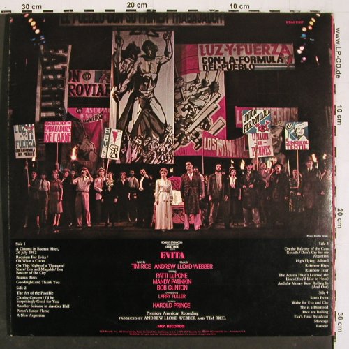 Evita: Premier American Rec., Foc, MCA (2-11007), US, 1979 Typ: 2LP Best.-Nr.: V6164 Preis: 7,50 Euro