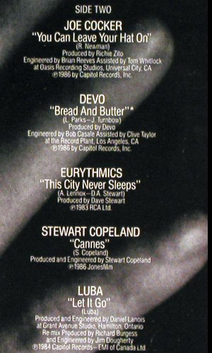 9 1/2 Weeks: Joe Cocker,Dalbello,Devo..10 Tr., Capitol (74 6722 1), NL, 1986 Typ: LP Best.-Nr.: V6165 Preis: 6,00 Euro