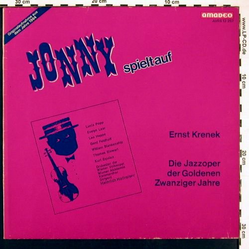 Krenek,Ernst - Jonny spielt auf: Die Jazzoper d.goldn. Zwanziger J., Amadeo (AVRS 13 257), A Typ: LP Best.-Nr.: V6173 Preis: 17,50 Euro