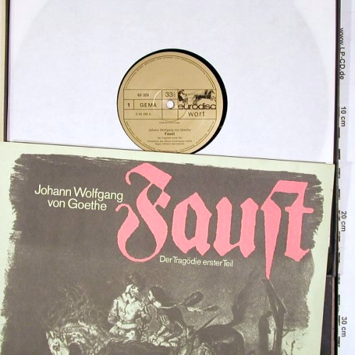 Faust - Goethe: Der Tragödie erster Teil, Box, Eurodisc Club-Sonderaufl (S 63 358), D, m /vg+ Typ: 3LP Best.-Nr.: V6175 Preis: 9,00 Euro