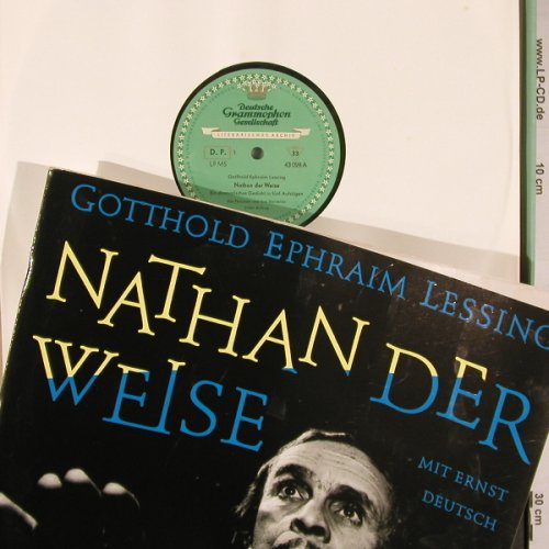 Nathan Der Weise - Lessing: Mit Ernst Deutsch, Box, Mono, D.Gr. (43028/9 LPMS), D, 1961 Typ: 2LP Best.-Nr.: V6292 Preis: 12,50 Euro.