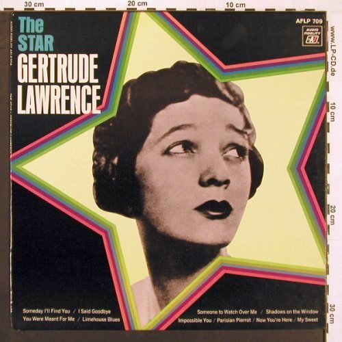 Lawrence,Gertrude: The Star (1931-32), Mono, Audio Fidelity (AFLP 709), US, 1968 Typ: LP Best.-Nr.: V6427 Preis: 12,50 Euro.