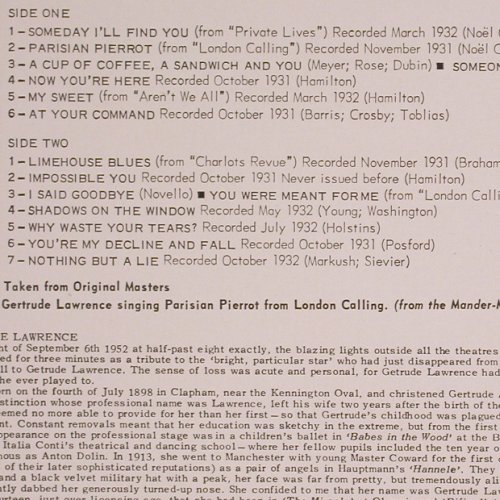 Lawrence,Gertrude: The Star (1931-32), Mono, Audio Fidelity (AFLP 709), US, 1968 Typ: LP Best.-Nr.: V6427 Preis: 12,50 Euro.