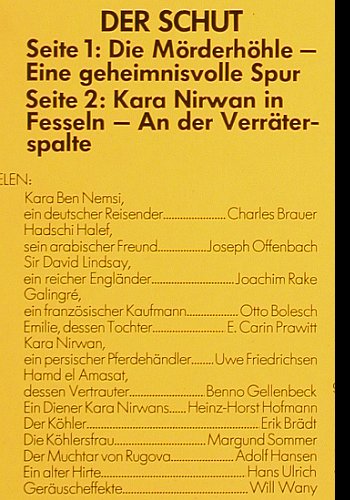Karl May - Der Schut: In den Schluchten des Balkan, Foc, Fass (6641 258), D, 1966 Typ: 2LP Best.-Nr.: V6519 Preis: 7,50 Euro.